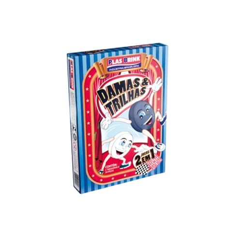 Jogo de Tabuleiro Educativo Divertido Damas e Trilhas