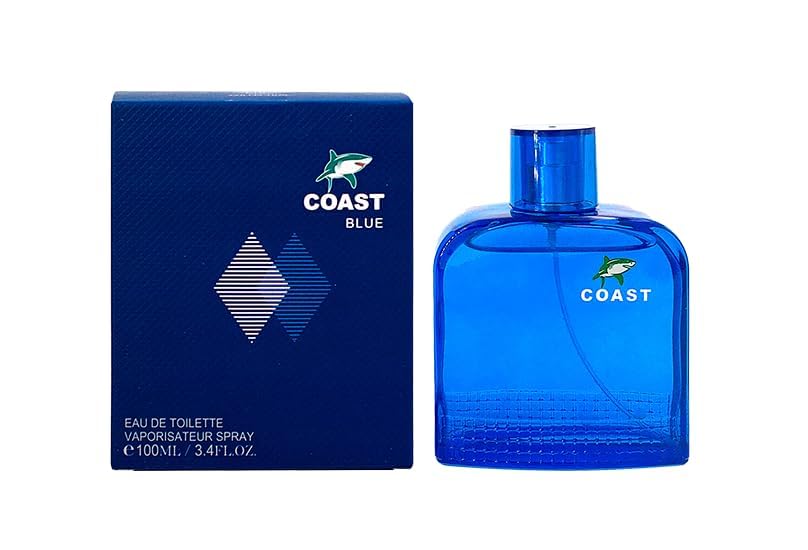 COAST Cologne for Men (BLUE) 3.4 Oz Men's Eau De Toilette Spray Refreshing & Warm Masculine Scent for Daily Use Men's Casual Cologne Great Holiday Gift Smell Fresh All Day A Gift for Any Occasion