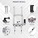 NEEWER Phone Fence Mount with Phone Holder for Game Changer Mounting, Shock Absorbing Baseball Tennis Court Chain Link Compatible with Mevo Start GoPro Insta360 DJI Action Camera iPhone, PA020 Silver