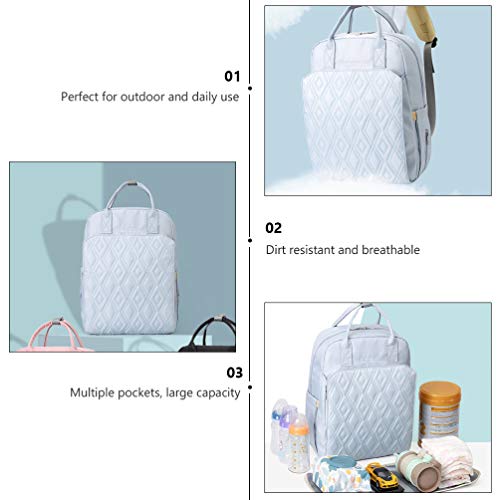 TOYANDONA Bolsa de fraldas multifuncional, bolsa leve para fraldas, bolsa para mamãe, impermeável, g