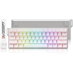 DAREU COOL60 60% Hall Effect Gaming Keyboard with Magnetic Switch, SOCD, 0.01mm Actuation Adjustable Rapid Trigger,8000 Hz Polling, Topographic PBT Keycaps, Hot-swap, RGB Backlit