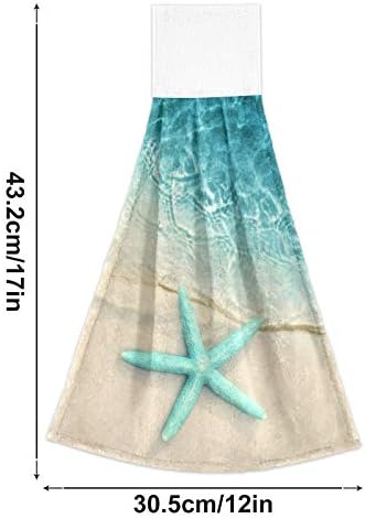 Vista 38 de Dálmata - Toallas de cocina para perro, toalla de mano para baño, toalla de mano para colgar con lazo, 2 piezas, suave y absorbente, toalla