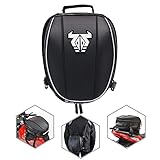【Medidas de la bolsa trasera para motocicleta】 11.8 "L x 8.6" W x 5 "H Estándar / 11.8" L x 8.6 "W x 7" H expandida, tiene capacidad para 11.5 litros / 15 litros expandida ； Peso: 0.62KG.