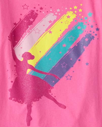 Image of The Children's Place Girls' Sports,Trends,Icons Short Sleeve Graphic T-Shirts,3 Pack