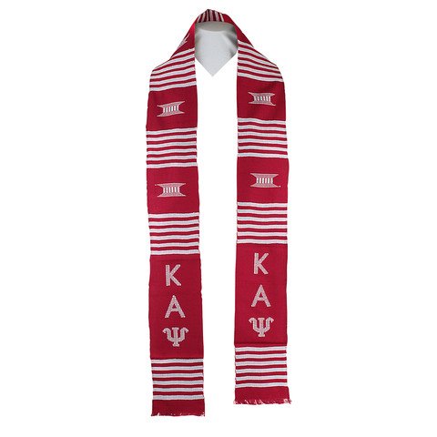 Gold Coast AfricaKappa Alpha Psi Kente Stole (Hand Made in Ghana) (72 inches) - Graduation Stoles