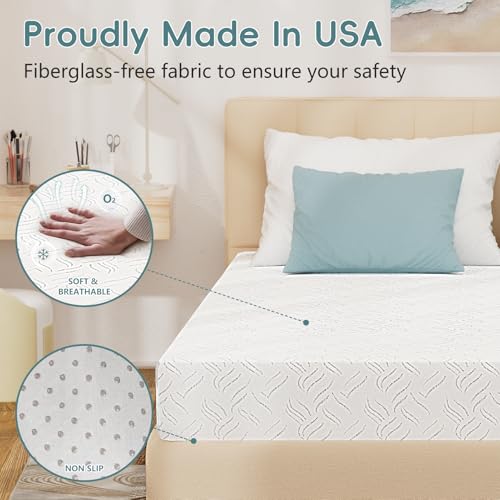 Image of 6 Inch Full Size Mattress, Medium Feel Memory Foam Full Mattress in a Box