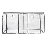 マルハチ産業(Maruhachisangyou) 簡易温室 グリーンキーパー ドーム型スーパーロング グレー 組み立て式 工具不要 花 野菜 ハーブ 苗 観葉植物 おしゃれ シンプル 250141