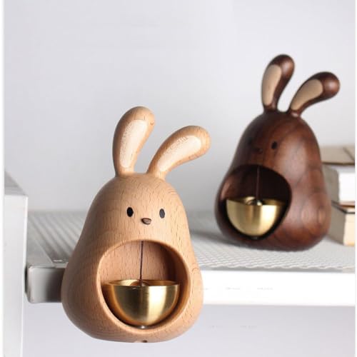 Sonnette de commerçant en bois de lapin pour porte - 6