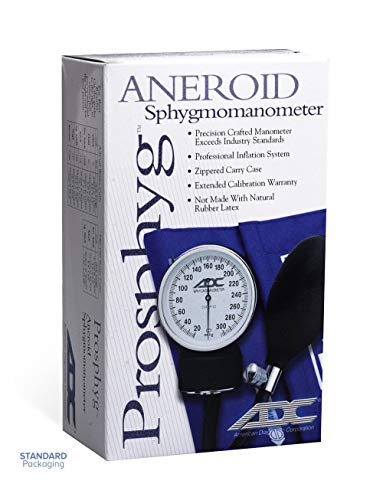 image for ADC Adult Cuff Arm Aneroid Sphygmomanometer Unit 2-Tubes Orange 1 Each