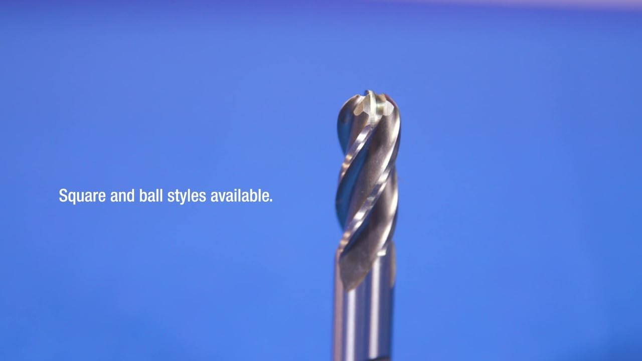 Drill America DWCT343 HSS 2 Flute Single End Mill, 15/16 x 3/4