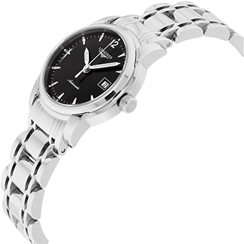 Longines Saint-Imier Black Dial Stainless Steel Ladies Watch L256345262