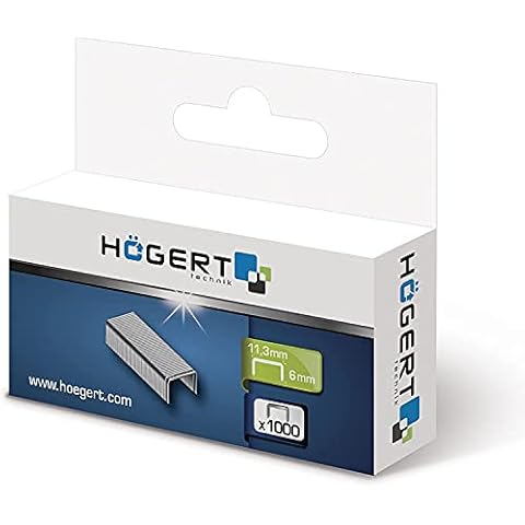 Hogert J-53 Type 11.3 mm Staples Staple Gun Tacker 1 Pack of 1000 pcs (8mm) Cover