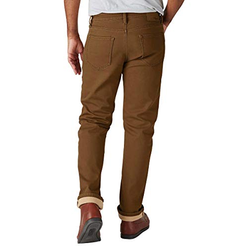 Weatherproof Vintage 1948 Fleece-Lined Jeans Classic Straight Leg (38W x 34L, Tan)2