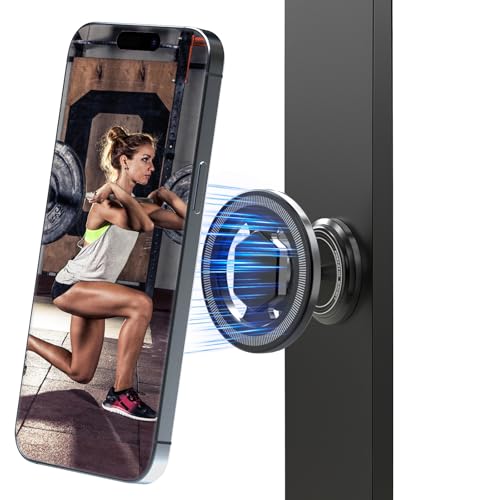 Support téléphone magnétique salle de sport avec rotation Mag-Safe