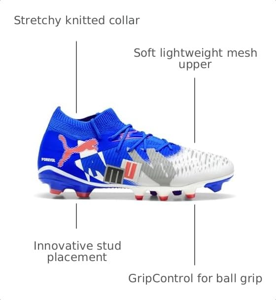 Image of PUMA Mens Future 8 Match Forever FirmArtificial Ground Soccer Cleats - White