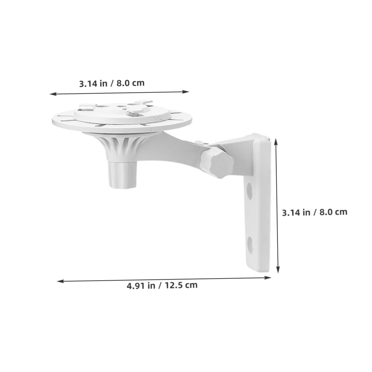 LIFKICH Universal Camera Bracket for Wall Mount 2 Pack No Drilling Adjustable Plastic Indoor Security Camera Mount Wall Mounting