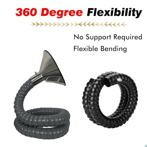 Bras d'extraction flexible industriel à capot orientable - 4