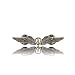 ROTOOY Broche para Mochila, Broche con Escudo Dorado, alas, Cohete, Insignia de Nave Espacial, broches para fanáticos, joyería, Regalo-Broche