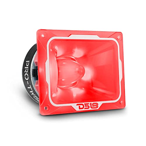 DS18 Pro-TW5L RGB Alluminum Super Bullet Tweeter - 1.5" Voice Coil, Polycarbonate Body and Bullet, 500W Max, 250W Rms, 4 Ohms, Built in Crossover - Pro Tweeters are The Best in The Pro Audio Market