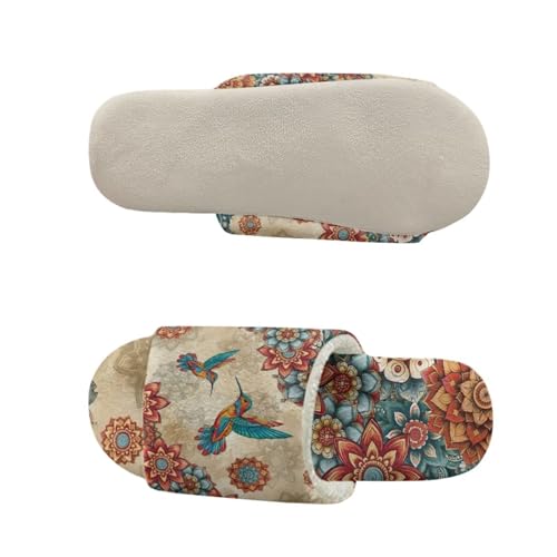 House Slippers for Woman Non Slip Indoor Slippers Comfy Open Toe Slide Shoes Cotton Spa Shoes Washable Resuable4