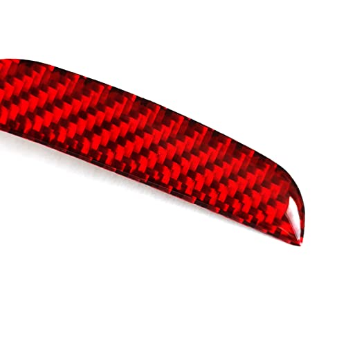 Image of Carbon Fiber Tailgate Emblem Badge Decal Compatible with Honda Civic 2022 2023 2024 2025 Rear Truck Logo Cap Sticker Accessories Red (4Pcs)