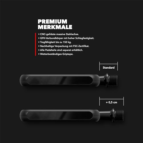 MOTOBICYCLES Urban Bike Pedals, Innovative Flatpedals with Exchangeable Grip Tape Surface, for Modern Commuters City Bikes - Image 4