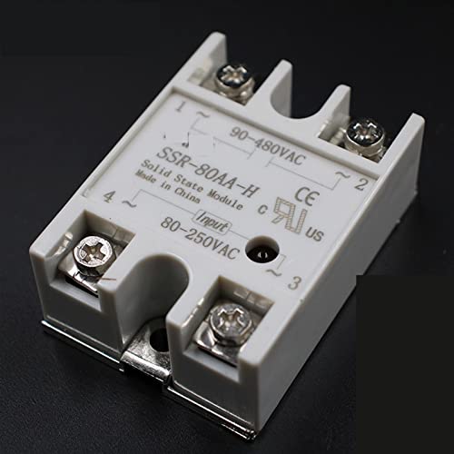 SSR 80AA-H relé de estado sólido monofásico de 80 amperios regulador de resistencia CA