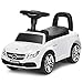 Costway Porteur pour Enfants Voiture 12-36 Mois avec Klaxon, Musique,Rangement sous Le Siège,Jouet Educatif Baby Walker, Blanc