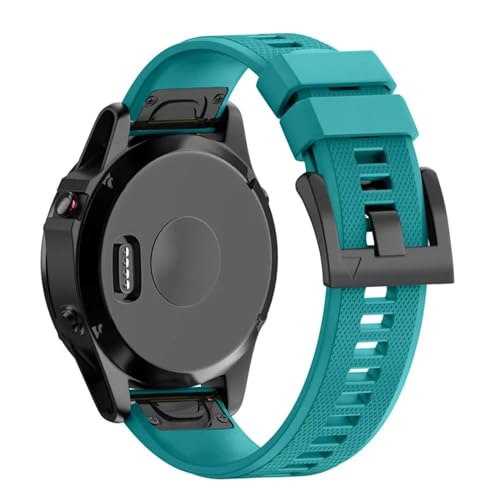 Bracelet montre Garmin Fenix 7 silicone bleu vert 20 22 26 mm