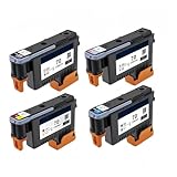 70 Print Head Replacement Hp70 Printhead C9404A C9405A C9406A C9407A，Compatible for HP Designjet Z2100 Z5200 Z3100 Z3200(4PCS)