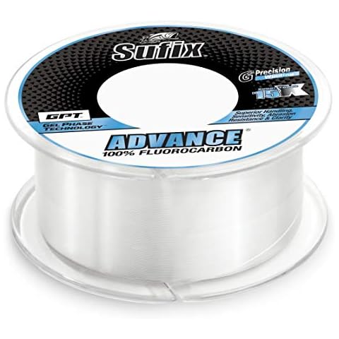 Sufix 679-012C Advance Fluorocarbon Line 12lb Test 200yd Clear Boxed Cover