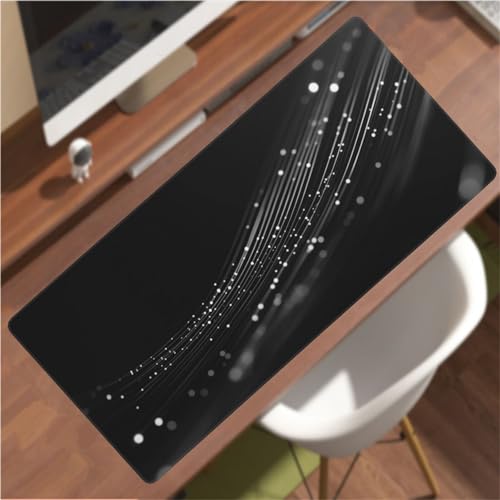Gaming mouse pad negro de 80x30 cm con superficie impermeable para PC 7