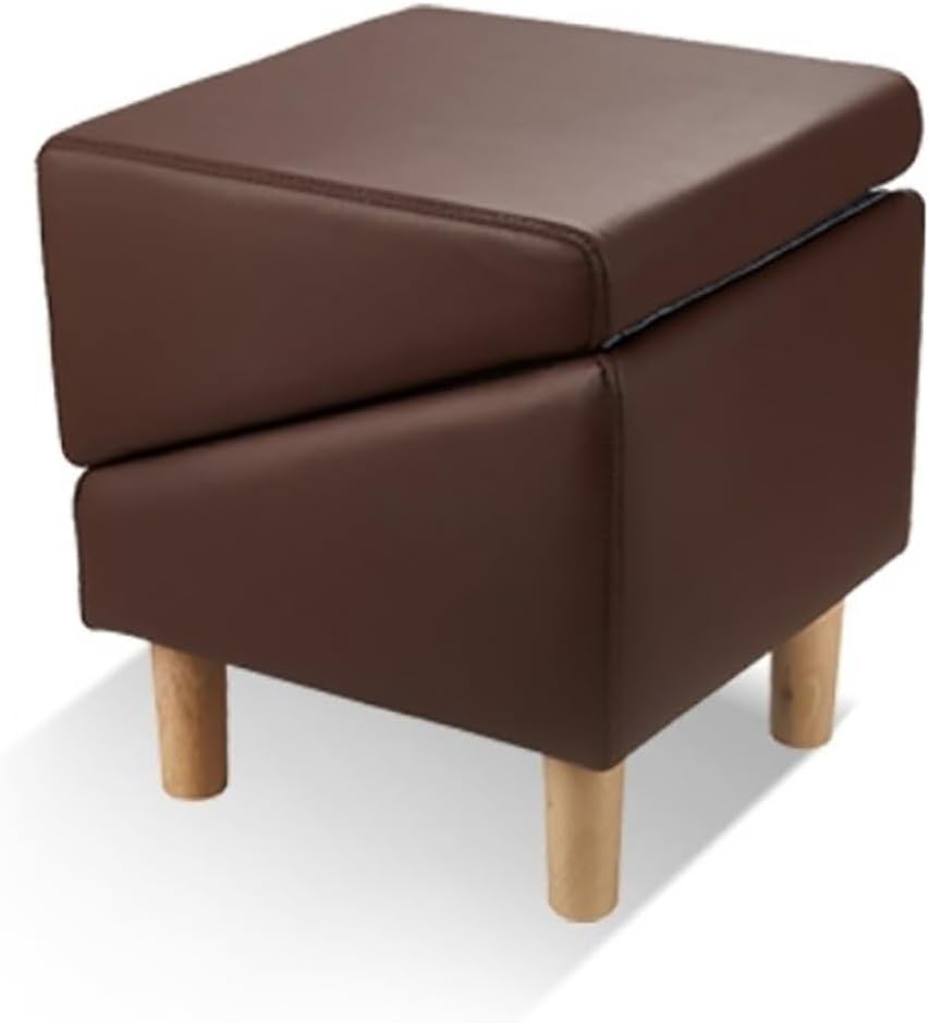 Foldable Pet Stairs, Dog Ramp & Human Ottoman Footstool, Folding Pet Ramp for Sofa, Removable Non-Slip Pad, Faux Leather Pet Steps Stool for Young, Injured, Elderly Pets, Khaki