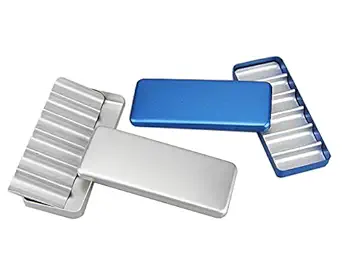 airgoesin 2pcs Bur Holder Block Sterilizer Case Disinfection Endo Box Rack