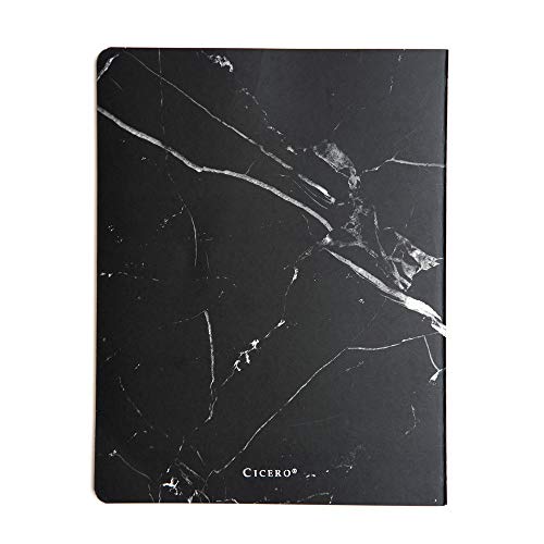 Planner Revista Mármore Mensal Planejamento 19X25 Preto, Cicero, 7167, Preto