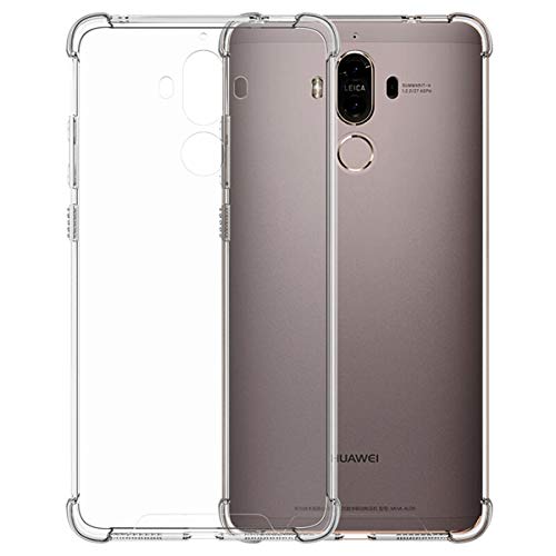 Icovercase Compatible With Huawei Mate 9 Case, Crystal Clear Soft Tpu Shock Absorption Bumper Slim Thin Case -Clear #TOP1