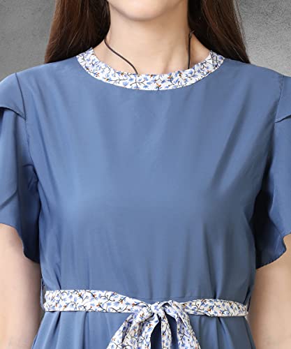 Image of QIQI Women's Crepe A-Line Maxi Casual Dress