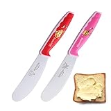 2PCS Butter Knife Spreader, MONGSEW 4.7 Inch Stainless Steel Sandwich Butter Spreader Knife for Food with Serrated Edge , Great for Butter, Cheese, Sandwhich Peanut, Jam, Dishwasher Safe (Stylish Pattern)