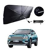 Car Windshield Sun Shade Umbrella, Foldable Sunshades Umbrella to Block UV Rays, 360° Rotation Benda