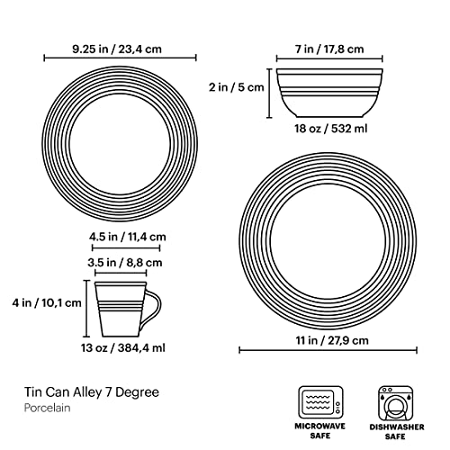 Lenox Tin Can Alley Seven 4Pc Place Setting, 4.70 Lb, White #TOP5