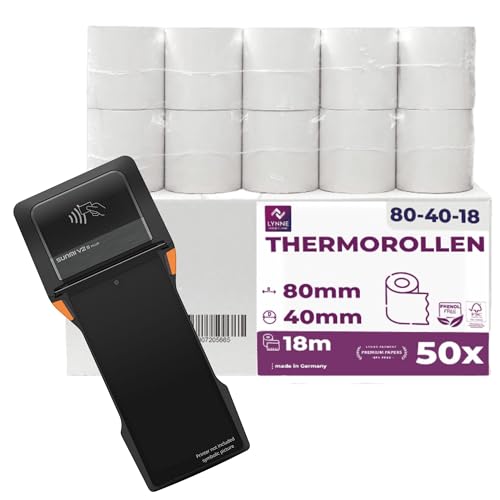 Rollo papel térmico 80mm sin BPA libre de bisfenol A LYNNE 3
