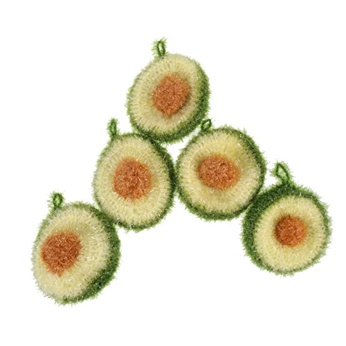 Esponjas para fregar cocina con divertidos diseños de frutas en pack de 5 unidades 2