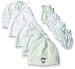 Gerber Baby 9-Piece Cap and Mitten Bundle, Teddy Bear, Newborn
