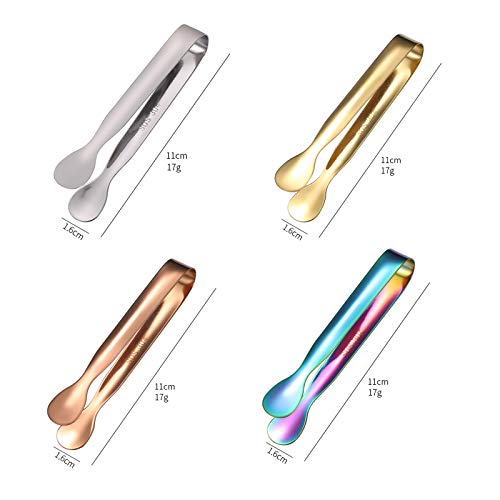 Sylbx 4 Pezzi Pinze Zucchero Mini Pinze Caramelle