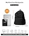 Black School Backpack for Girls Women, Waterproof High School Book Bag Cute Backpack for Men Teens Boys, Small Lightweight Simple Basic Middle School Back Pack Daypack Mochilas Escolares para