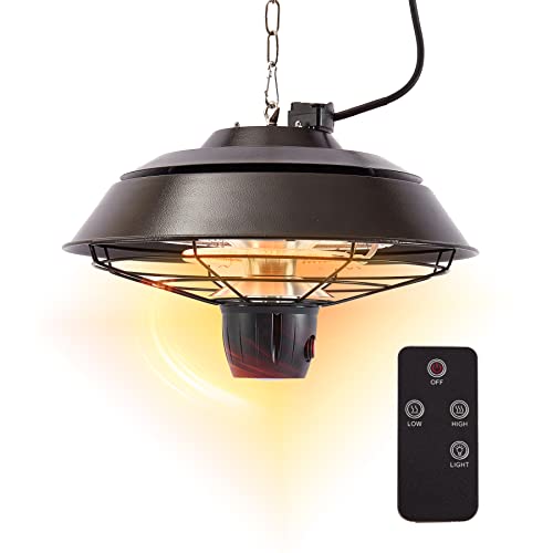 Parzune Outdoor Electric Ceiling Patio Heater Indoor Infrared Heating