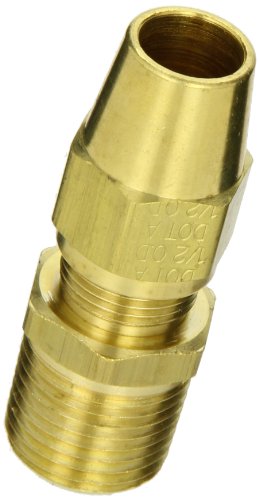 Image of EATON Weatherhead 1368X8X8 Air Brake Tubing Male Connector, 1 /2 inch Tube OD, 1 /2 inch Male Pipe Thread