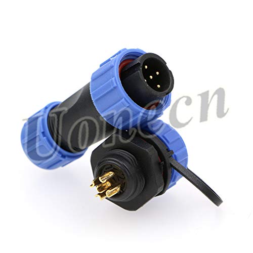 Conector impermeable Uonecn SP13 5 Pin pack 3 unidades miniatura 3