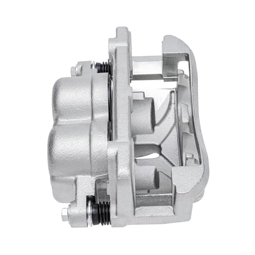 Image of Detroit Axle - Front Right Brake Caliper for 2005 2006 2007 2008 Ford F-150 Lincoln Mark LT, Passenger Side Disc Brake Caliper with Bracket Replacement