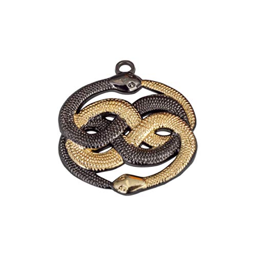 Costume Agent Neverending Story Auryn Serpent Pendant Necklace Gold2